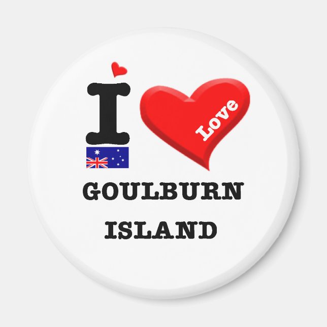 Imã GOULBURN ISLAND - I Love (Frente)