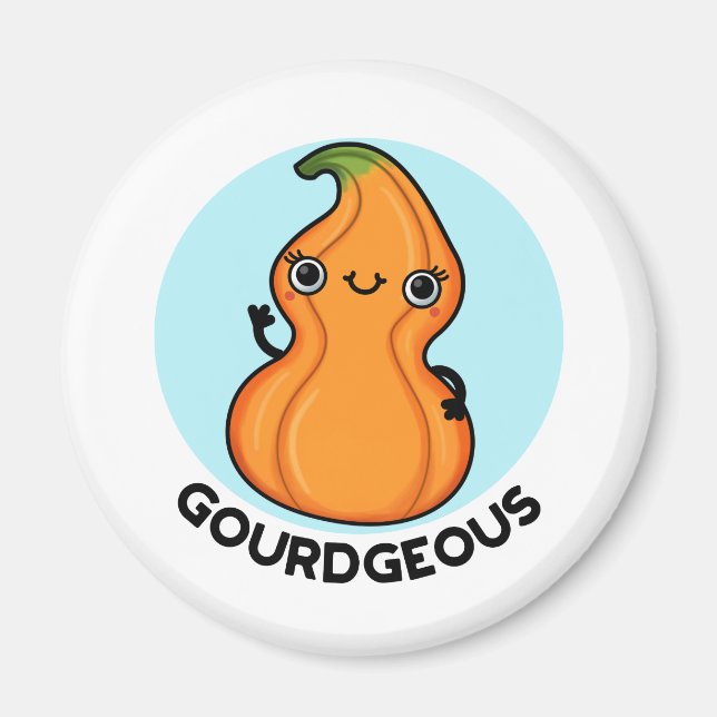 Imã Gourd Gourd Veggie Pun (Frente)