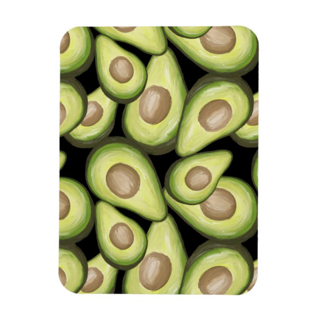 Ímã Gourmet Fresco Vegan Avocado Padrão (Vertical)
