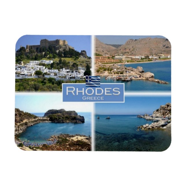 Ímã GR Grécia - Rodes - Kolymbia, porto - (Horizontal)