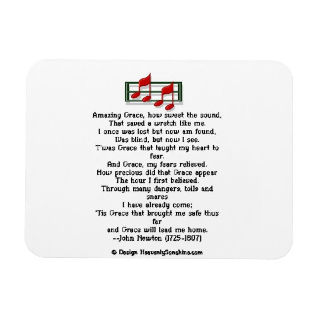 Ímã Graça Hymn Incrível (Horizontal)