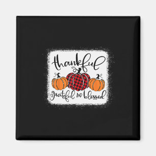 Imã Graças Grateful e abençoado Pumpkin Fall