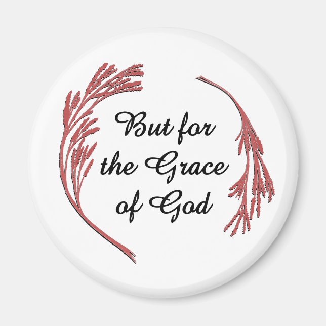 Imã Grace Of God Recovery Slogan Inspirational Say (Frente)