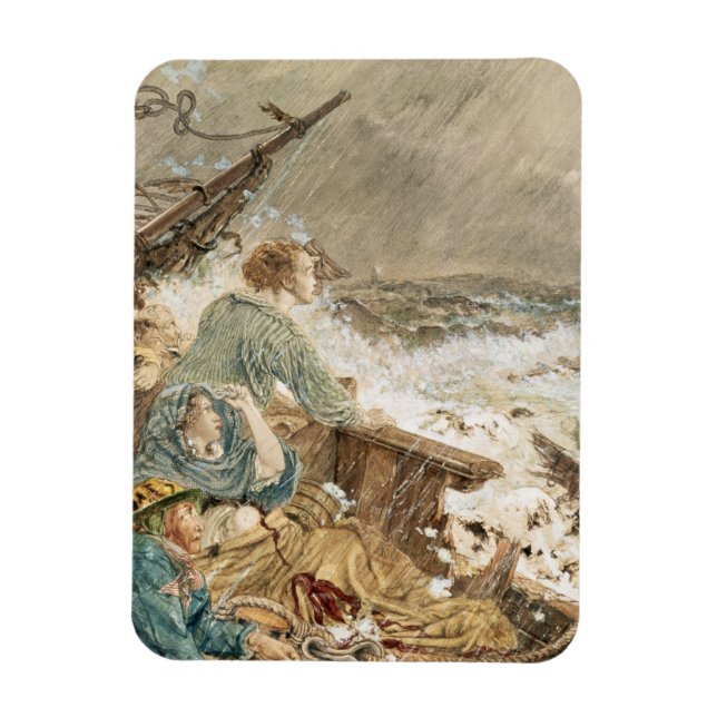 Ímã Grace Querido e seu pai salvando o naufrágio (Vertical)