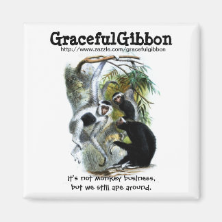 Imã Graceful Gibbon Magnet