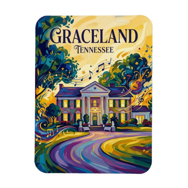 Ímã Graceland Tennessee (Vertical)