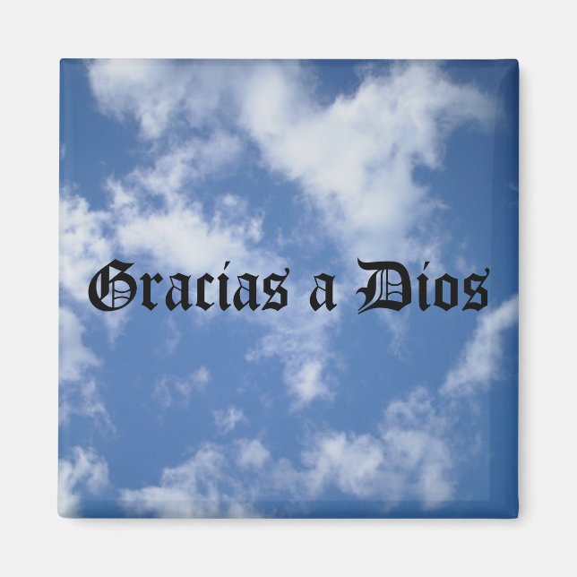 Imã Gracias a Dios - Acima de tudo (preto) (Frente)