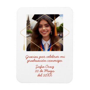 Ímã Gracias Mi Graduación con Foto Recuerdo