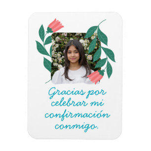 Ímã Gracias por Celebrar Mi Confirmación con Foto