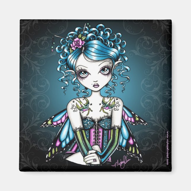 Imã "Gracie" Swallow Tatto Fairy Art Magnet (Frente)