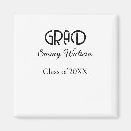 Imã Grad bold letter graduation name class of 20XX sim