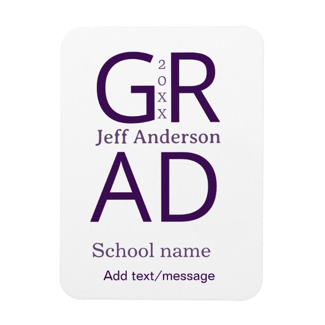 Ímã Grad typography modern graduation simple minimal c (Vertical)