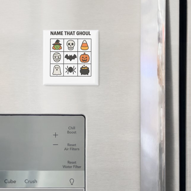 Imã Grade aquele Fantasma Jogo de Bingo de Halloween G (In Situ (Fridge))