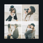 Imã Grade Simples De Quatro Magnetos Fotográficos Pers<br><div class="desc">Os presentes fotográficos são os melhores presentes! Facilmente personalizado com seu texto e/ou fotos para uma aparência personalizada. Desenhado por Berry Berry Sweet. Ver mais designs em www.berryberrysweet.com</div>