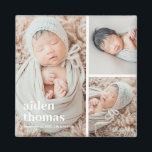 Imã Grade Simples De Três Magnetos Fotográficos Person<br><div class="desc">Os presentes fotográficos são os melhores presentes! Facilmente personalizado com seu texto e/ou fotos para uma aparência personalizada. Desenhado por Berry Berry Sweet. Ver mais designs em www.berryberrysweet.com</div>