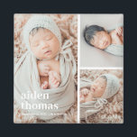 Imã Grade Simples De Três Magnetos Fotográficos Person<br><div class="desc">Os presentes fotográficos são os melhores presentes! Facilmente personalizado com seu texto e/ou fotos para uma aparência personalizada. Desenhado por Berry Berry Sweet. Ver mais designs em www.berryberrysweet.com</div>