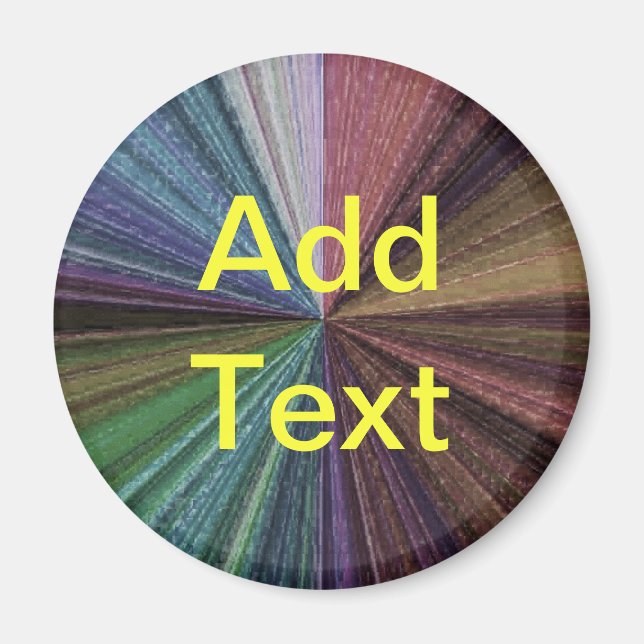 Imã Gradiente Circular Arco-íris Terrestre (Frente)