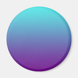 Imã Gradiente de Fundo Simples Turquesa Azul Roxo