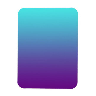 Ímã Gradiente de Fundo Simples Turquesa Azul Roxo