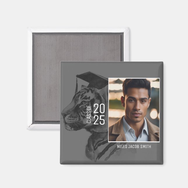 Imã Graduação - Adicione sua foto (Front/Back)