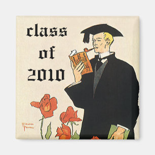Imã Graduação Antiga, Graduado Lendo um Livro