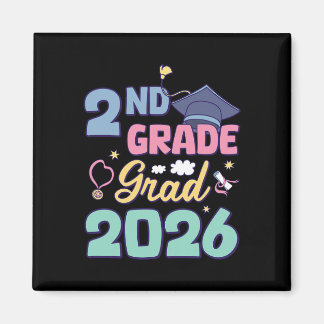Imã Graduação da 2ª Série 2026 Graduado Orgulhoso Segu