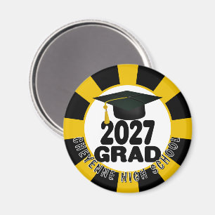 Imã Graduação da Turma de 2027 em Negrito