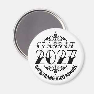Imã Graduação da Turma de 2027 no Estilo Cinza Tat