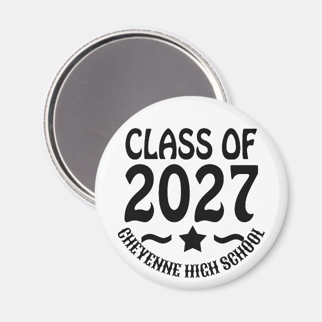 Imã Graduação da Turma Estelar de 2027 (Front/Back)