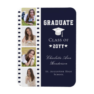 Ímã Graduação de Colagem de Fotos em Filmstrip Quatro