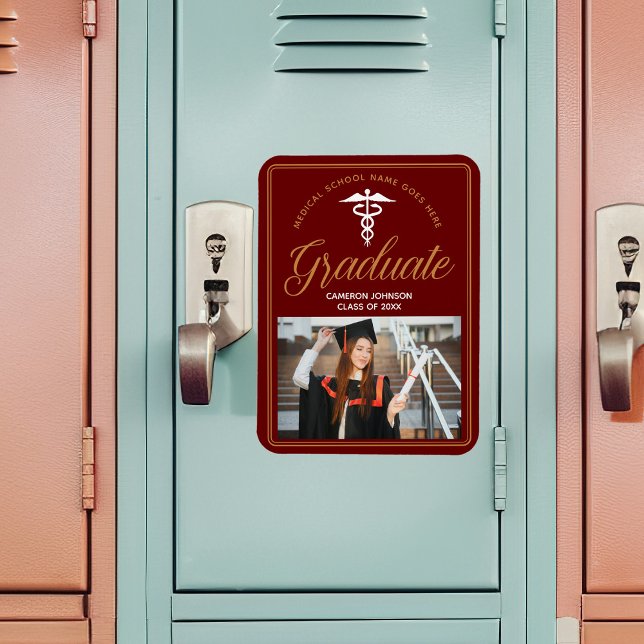 Ímã Graduação de Fotos na Faculdade de Medicina Dourad (Criador carregado)