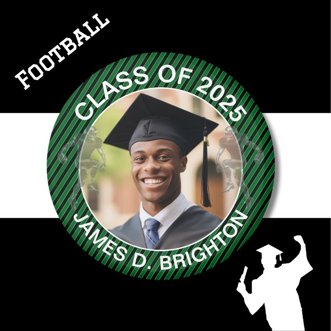 Imã Graduação de futebol de fotos verdes (Criador carregado)