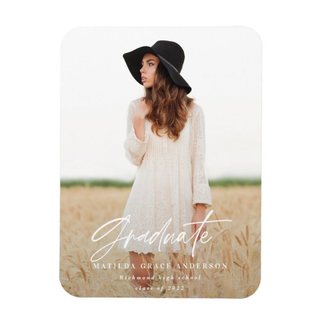 Ímã Graduação de tipografia mínima moderna (Vertical)