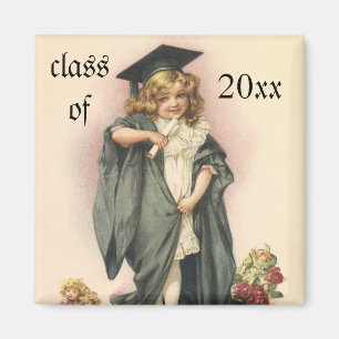 Imã Graduação do vintage, formandos dos parabéns!