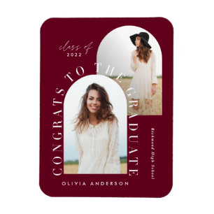 Ímã Graduação geométrica multiarco fotográfico moderna