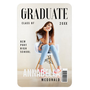 Ímã Graduação inspirada pelo Cobrir da Revista Trend