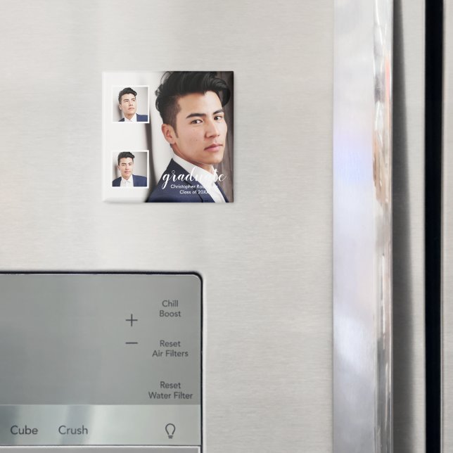 Imã Graduação Moderna com 3 Fotos (In Situ (Fridge))