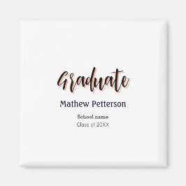 Imã Graduação moderna de classe negra simples e a pret