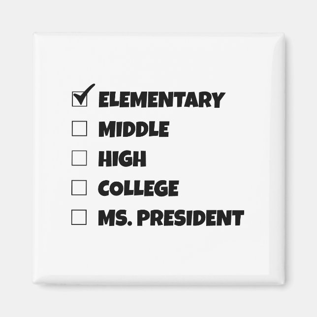 Imã Graduação no Ensino Médio Presidente Magnet (Frente)