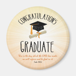 Imã Graduação religiosa Dourada Starburst com Boné Neg