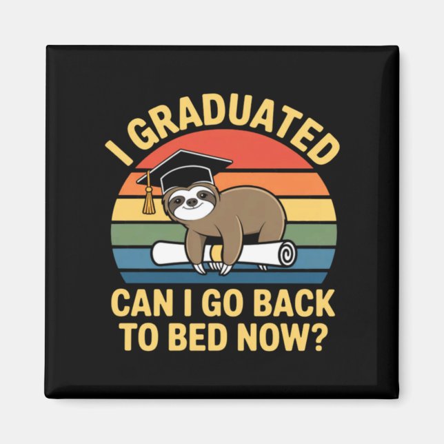 Imã Graduado Pode Voltar Para A Cama Preguiça Graduaçã (Frente)