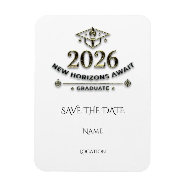 Ímã Graduation Save the Date Magnet / Imán Graduación (Vertical)