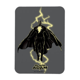Ímã Gráfico Black Adam Lightning Silhouette