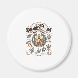 Imã Gráfico Botânico de Jesus Plantas Bíblicas Jesus B