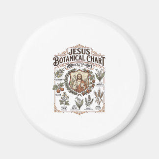 Imã Gráfico Botânico de Jesus Plantas Bíblicas Jesus B