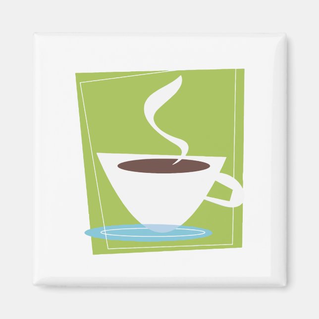 Imã Gráfico da 50 Retro-Café (Frente)