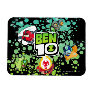 Ímã Gráfico de bolhas de formulários Ben 10