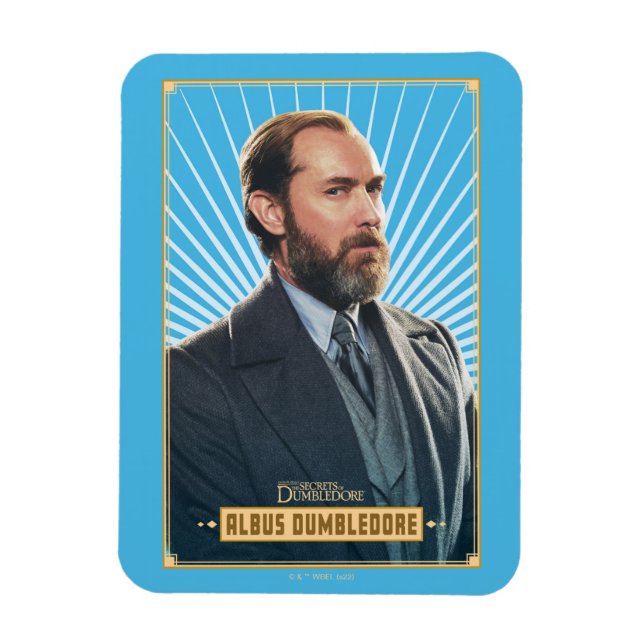 Ímã Gráfico de Caracteres Albus Dumbledore (Vertical)