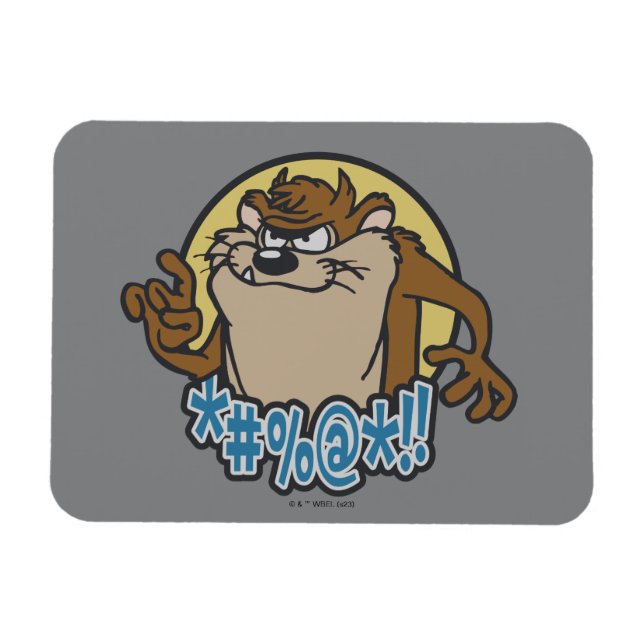 Ímã Gráfico de Círculo Expletivo TAZ™ (Horizontal)