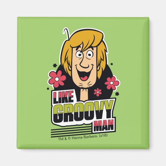Imã Gráfico de "Como o Homem de Groovy" (Frente)